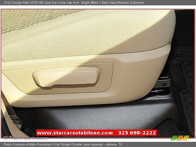 Bright White / Dark Slate/Medium Graystone 2012 Dodge Ram 3500 HD Lone Star Crew Cab 4x4