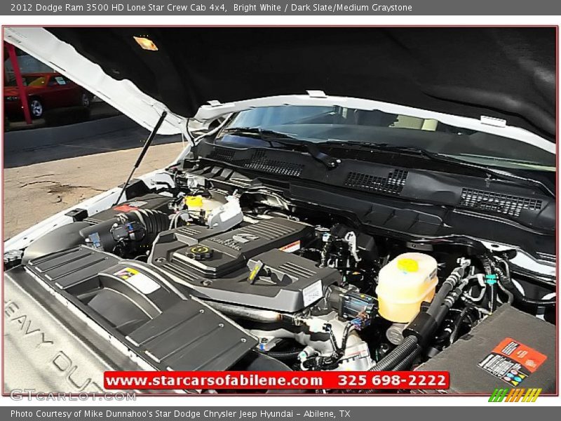 Bright White / Dark Slate/Medium Graystone 2012 Dodge Ram 3500 HD Lone Star Crew Cab 4x4