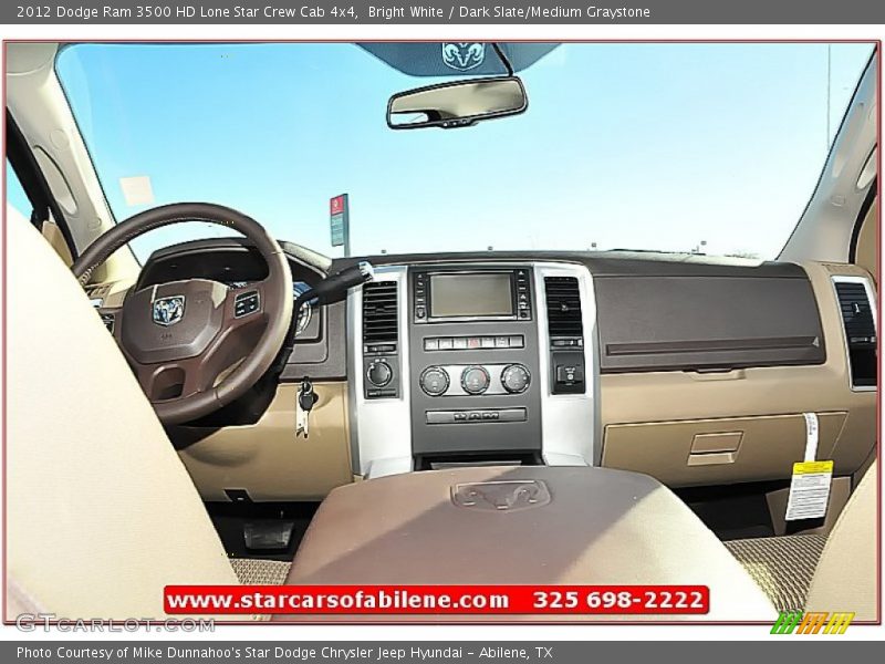 Bright White / Dark Slate/Medium Graystone 2012 Dodge Ram 3500 HD Lone Star Crew Cab 4x4