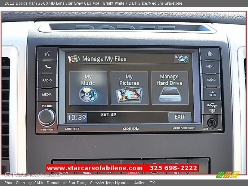 Bright White / Dark Slate/Medium Graystone 2012 Dodge Ram 3500 HD Lone Star Crew Cab 4x4