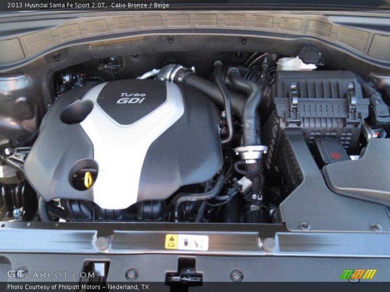  2013 Santa Fe Sport 2.0T Engine - 2.0 Liter Turbocharged DOHC 16-Valve D-CVVT 4 Cylinder