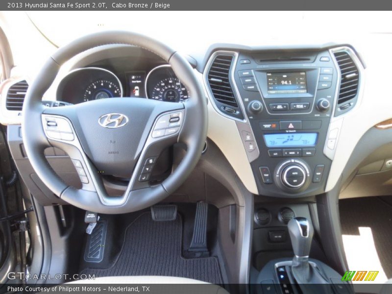 Dashboard of 2013 Santa Fe Sport 2.0T