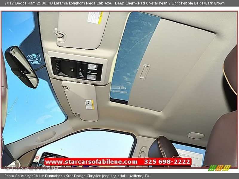 Deep Cherry Red Crystal Pearl / Light Pebble Beige/Bark Brown 2012 Dodge Ram 2500 HD Laramie Longhorn Mega Cab 4x4