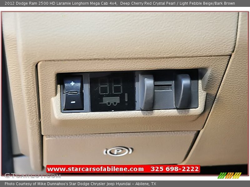 Deep Cherry Red Crystal Pearl / Light Pebble Beige/Bark Brown 2012 Dodge Ram 2500 HD Laramie Longhorn Mega Cab 4x4