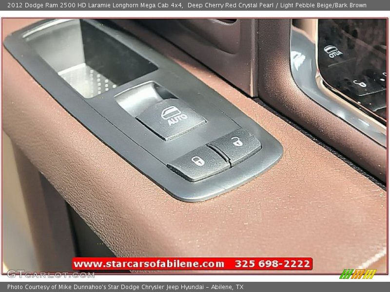 Deep Cherry Red Crystal Pearl / Light Pebble Beige/Bark Brown 2012 Dodge Ram 2500 HD Laramie Longhorn Mega Cab 4x4