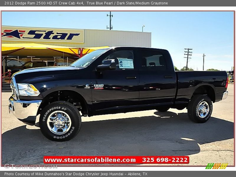 True Blue Pearl / Dark Slate/Medium Graystone 2012 Dodge Ram 2500 HD ST Crew Cab 4x4