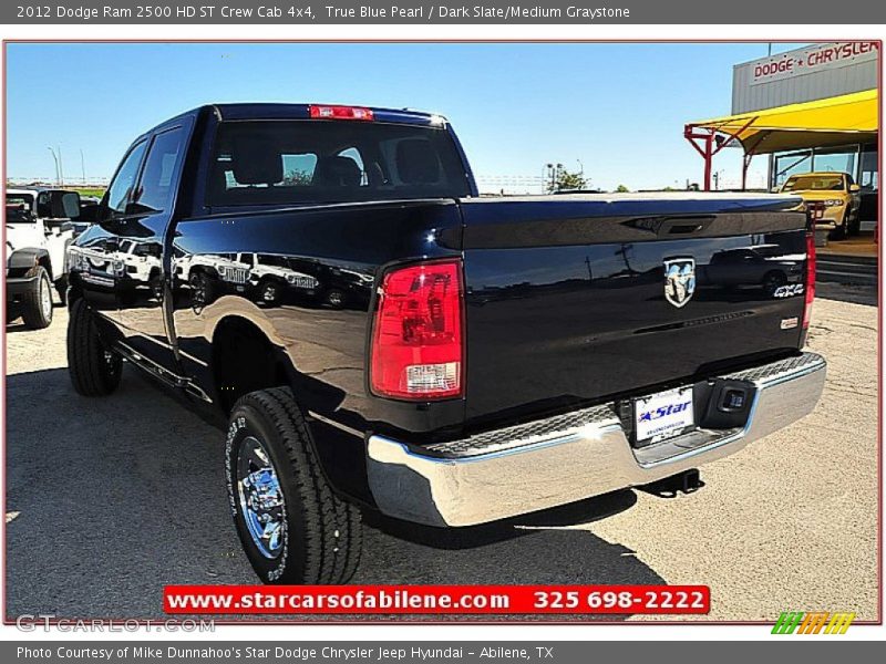 True Blue Pearl / Dark Slate/Medium Graystone 2012 Dodge Ram 2500 HD ST Crew Cab 4x4