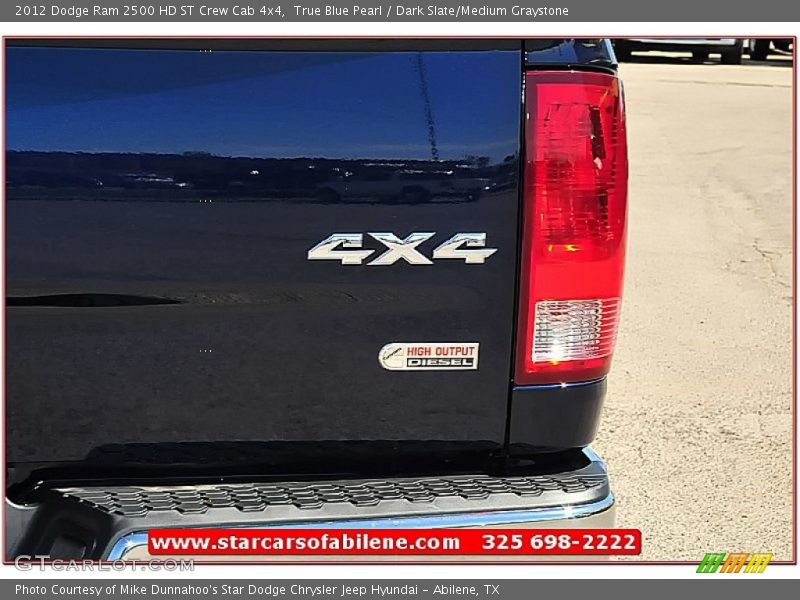 True Blue Pearl / Dark Slate/Medium Graystone 2012 Dodge Ram 2500 HD ST Crew Cab 4x4