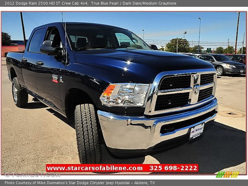 True Blue Pearl / Dark Slate/Medium Graystone 2012 Dodge Ram 2500 HD ST Crew Cab 4x4