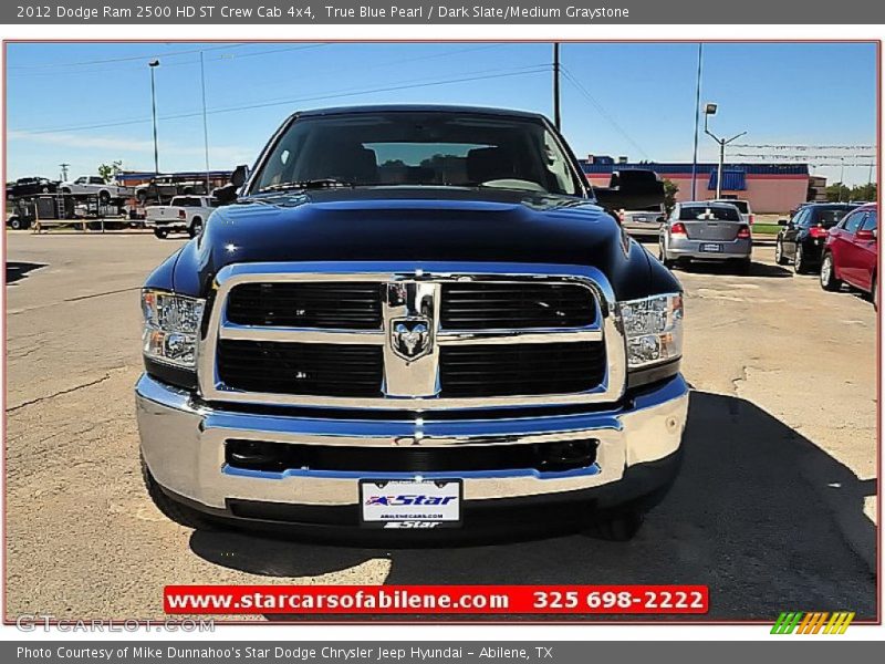 True Blue Pearl / Dark Slate/Medium Graystone 2012 Dodge Ram 2500 HD ST Crew Cab 4x4