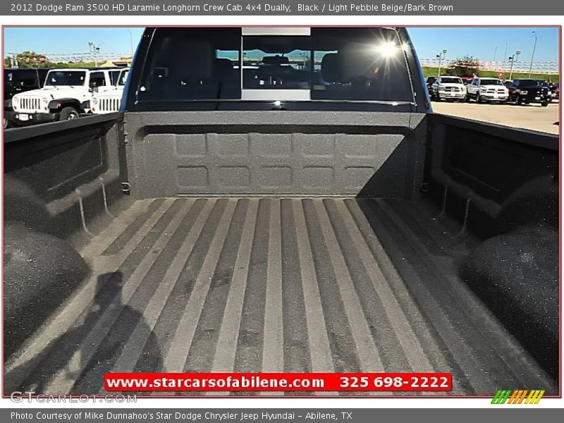 Black / Light Pebble Beige/Bark Brown 2012 Dodge Ram 3500 HD Laramie Longhorn Crew Cab 4x4 Dually