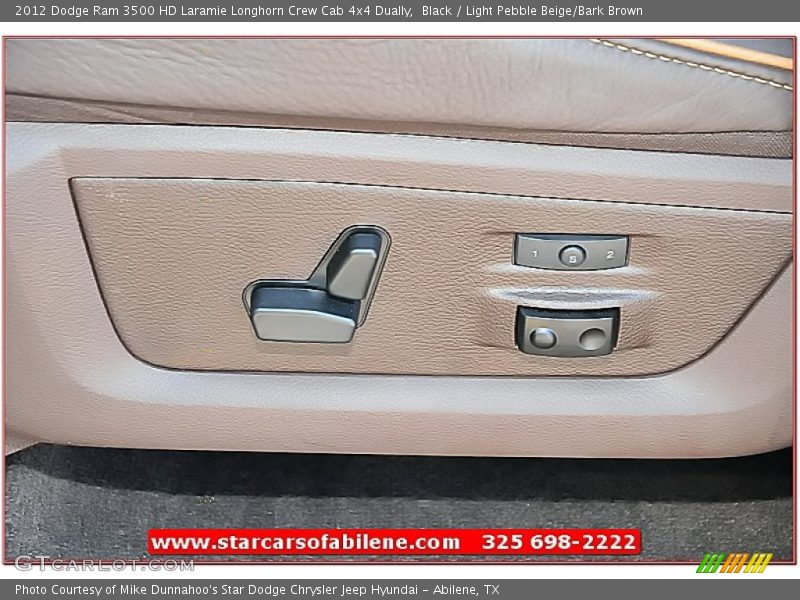 Black / Light Pebble Beige/Bark Brown 2012 Dodge Ram 3500 HD Laramie Longhorn Crew Cab 4x4 Dually