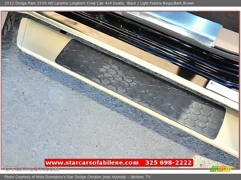 Black / Light Pebble Beige/Bark Brown 2012 Dodge Ram 3500 HD Laramie Longhorn Crew Cab 4x4 Dually
