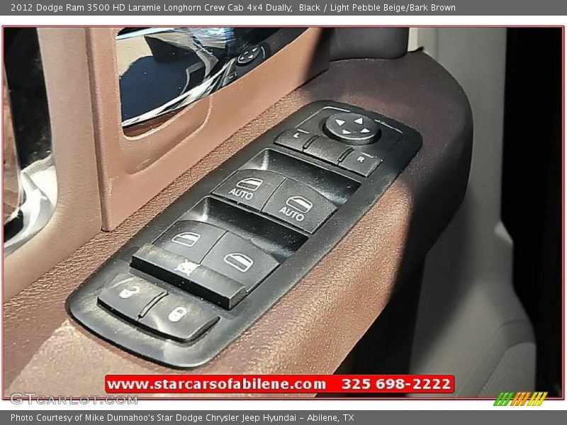 Black / Light Pebble Beige/Bark Brown 2012 Dodge Ram 3500 HD Laramie Longhorn Crew Cab 4x4 Dually