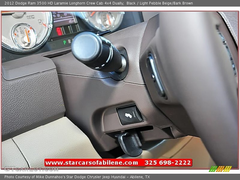 Black / Light Pebble Beige/Bark Brown 2012 Dodge Ram 3500 HD Laramie Longhorn Crew Cab 4x4 Dually