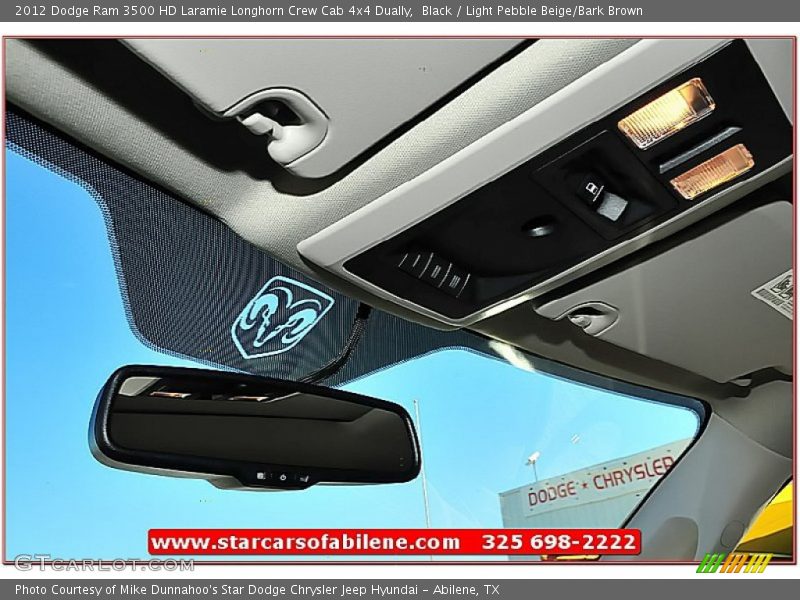 Black / Light Pebble Beige/Bark Brown 2012 Dodge Ram 3500 HD Laramie Longhorn Crew Cab 4x4 Dually
