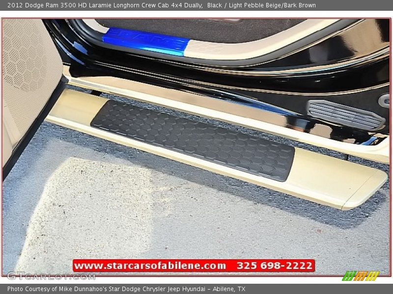 Black / Light Pebble Beige/Bark Brown 2012 Dodge Ram 3500 HD Laramie Longhorn Crew Cab 4x4 Dually
