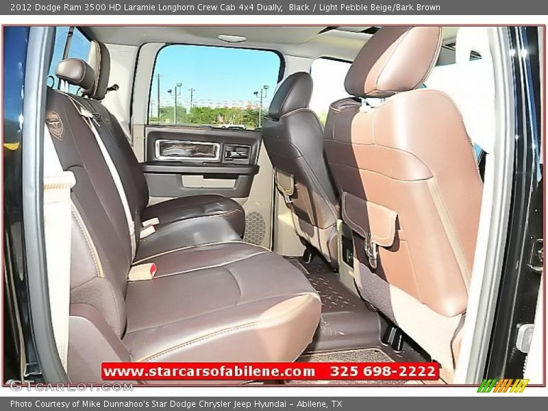 Black / Light Pebble Beige/Bark Brown 2012 Dodge Ram 3500 HD Laramie Longhorn Crew Cab 4x4 Dually