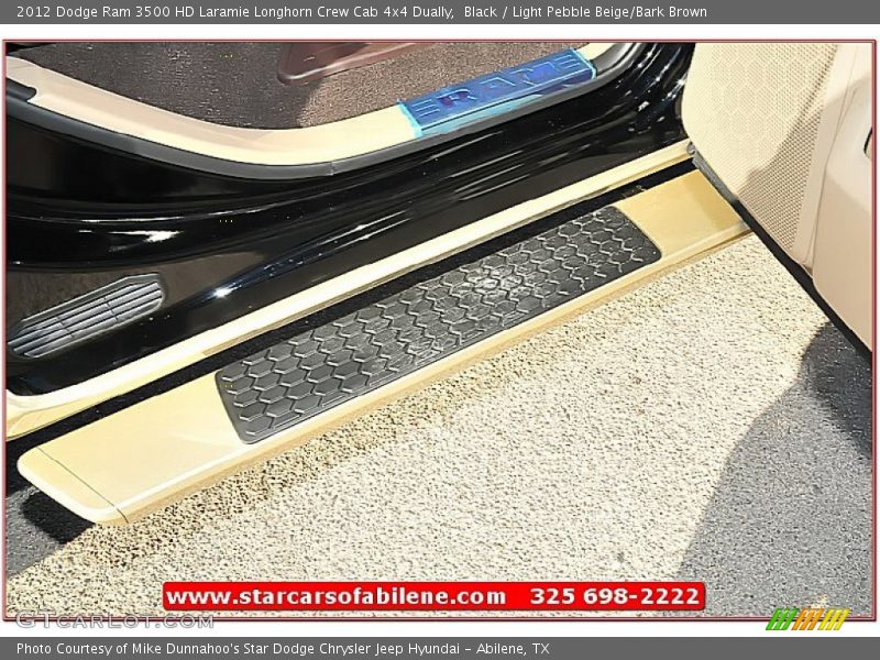 Black / Light Pebble Beige/Bark Brown 2012 Dodge Ram 3500 HD Laramie Longhorn Crew Cab 4x4 Dually