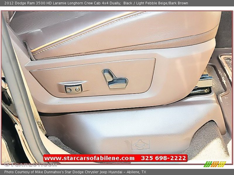 Black / Light Pebble Beige/Bark Brown 2012 Dodge Ram 3500 HD Laramie Longhorn Crew Cab 4x4 Dually