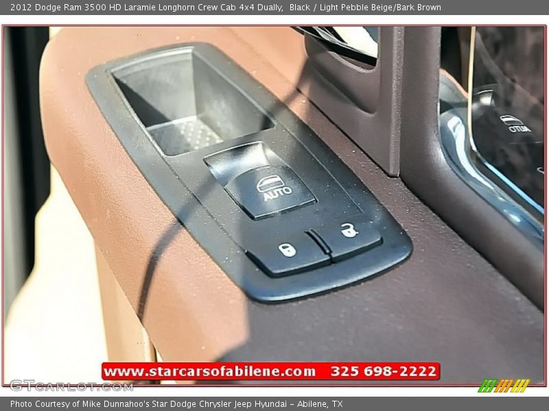 Black / Light Pebble Beige/Bark Brown 2012 Dodge Ram 3500 HD Laramie Longhorn Crew Cab 4x4 Dually