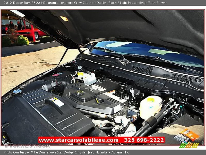 Black / Light Pebble Beige/Bark Brown 2012 Dodge Ram 3500 HD Laramie Longhorn Crew Cab 4x4 Dually