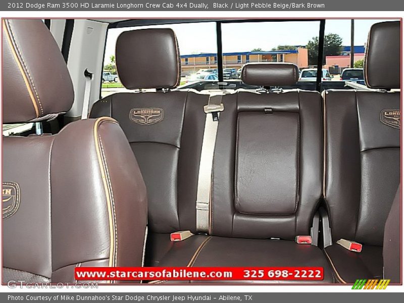 Black / Light Pebble Beige/Bark Brown 2012 Dodge Ram 3500 HD Laramie Longhorn Crew Cab 4x4 Dually