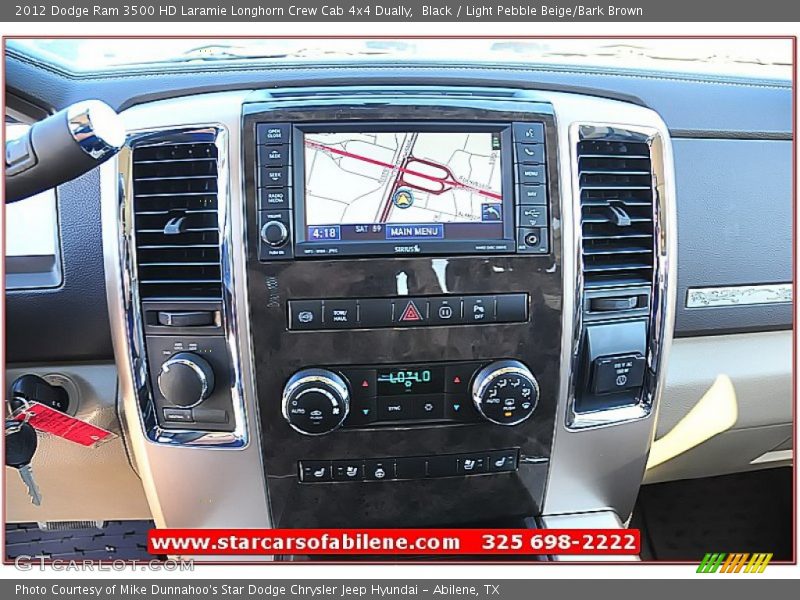 Black / Light Pebble Beige/Bark Brown 2012 Dodge Ram 3500 HD Laramie Longhorn Crew Cab 4x4 Dually
