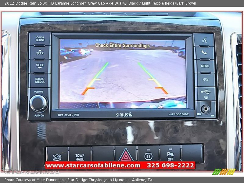 Black / Light Pebble Beige/Bark Brown 2012 Dodge Ram 3500 HD Laramie Longhorn Crew Cab 4x4 Dually