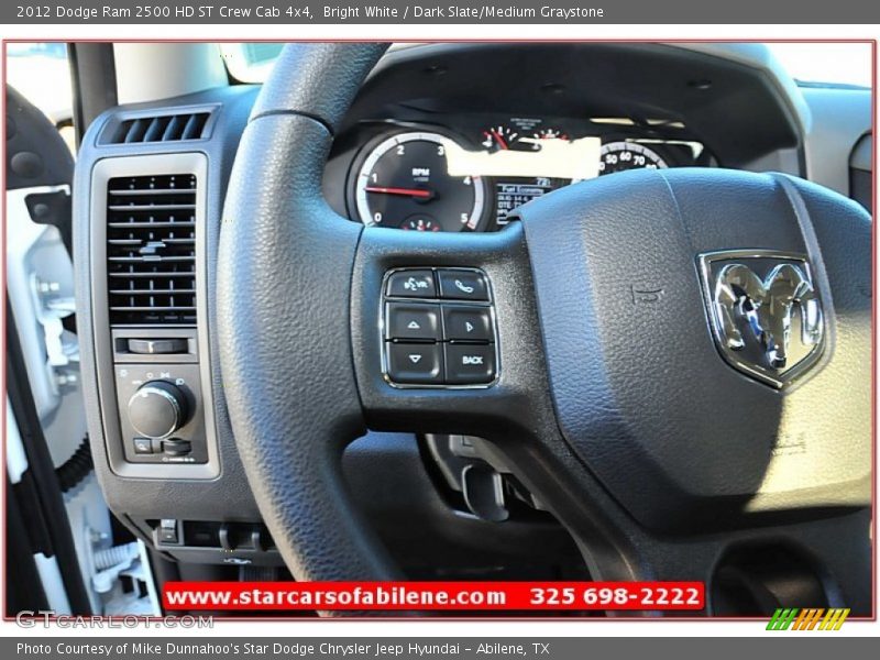 Bright White / Dark Slate/Medium Graystone 2012 Dodge Ram 2500 HD ST Crew Cab 4x4