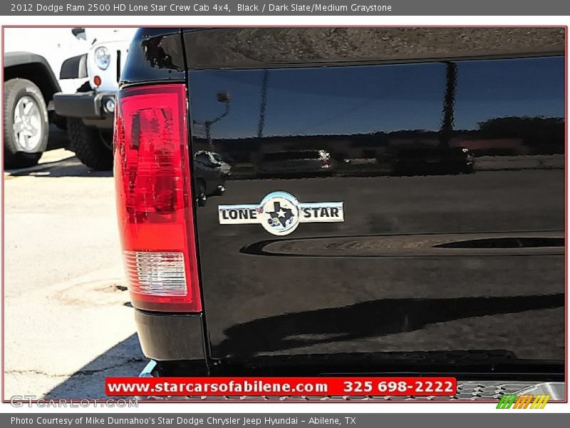 Black / Dark Slate/Medium Graystone 2012 Dodge Ram 2500 HD Lone Star Crew Cab 4x4