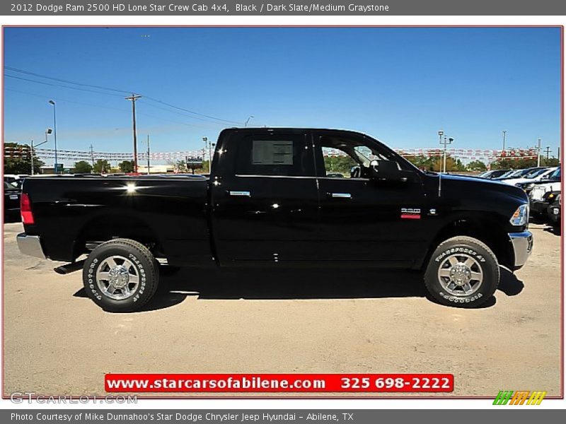 Black / Dark Slate/Medium Graystone 2012 Dodge Ram 2500 HD Lone Star Crew Cab 4x4