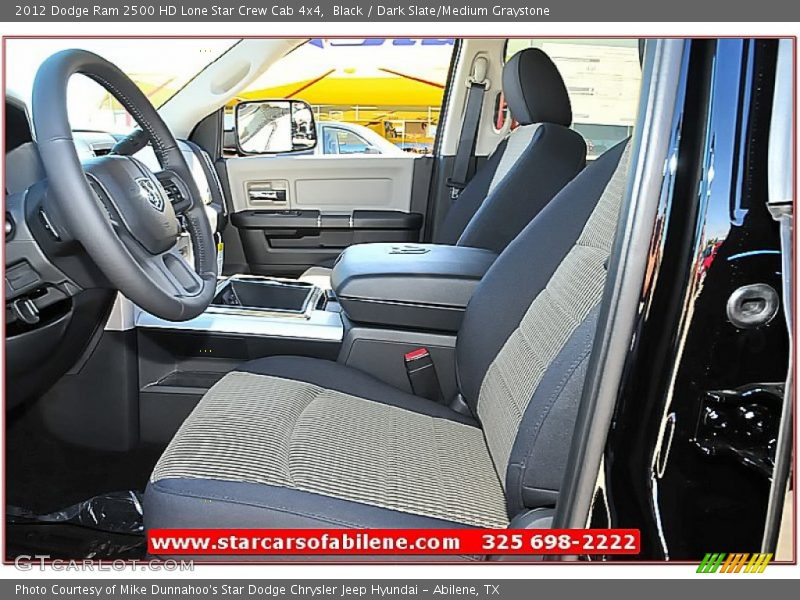 Black / Dark Slate/Medium Graystone 2012 Dodge Ram 2500 HD Lone Star Crew Cab 4x4