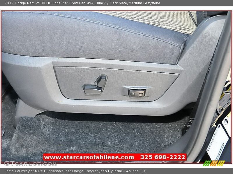 Black / Dark Slate/Medium Graystone 2012 Dodge Ram 2500 HD Lone Star Crew Cab 4x4