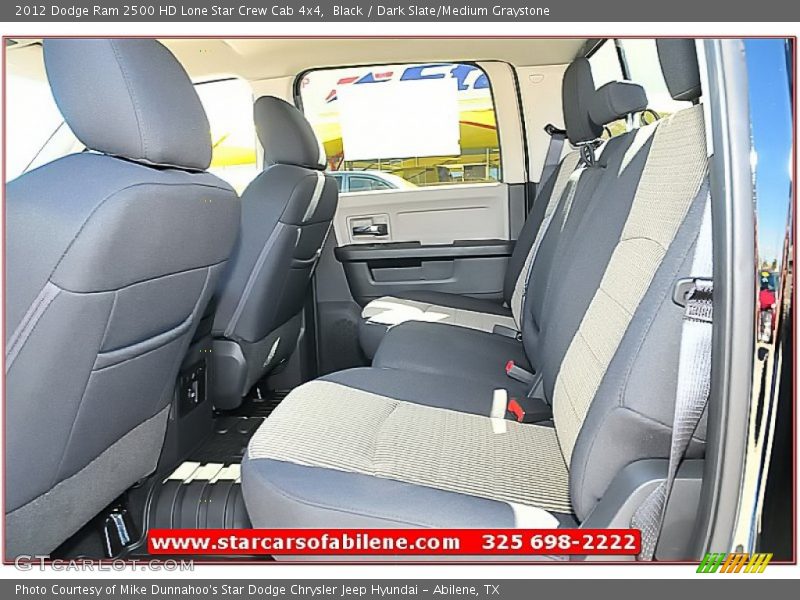 Black / Dark Slate/Medium Graystone 2012 Dodge Ram 2500 HD Lone Star Crew Cab 4x4
