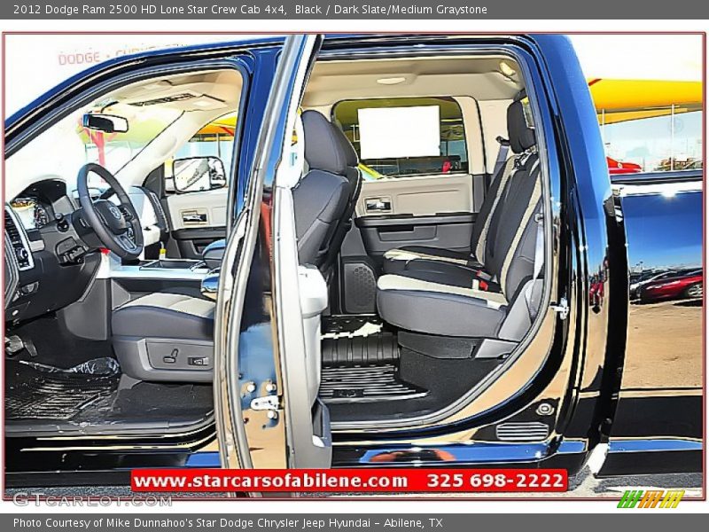 Black / Dark Slate/Medium Graystone 2012 Dodge Ram 2500 HD Lone Star Crew Cab 4x4