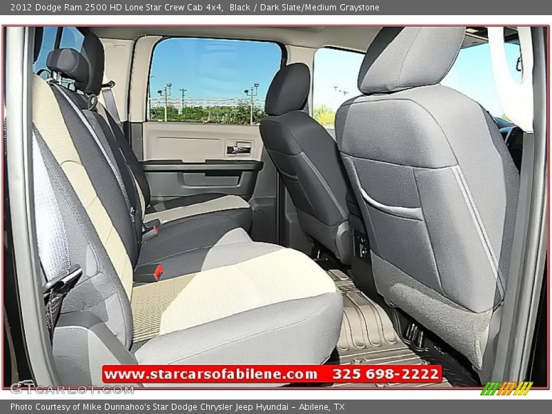 Black / Dark Slate/Medium Graystone 2012 Dodge Ram 2500 HD Lone Star Crew Cab 4x4