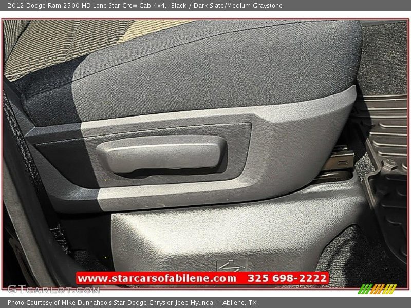 Black / Dark Slate/Medium Graystone 2012 Dodge Ram 2500 HD Lone Star Crew Cab 4x4