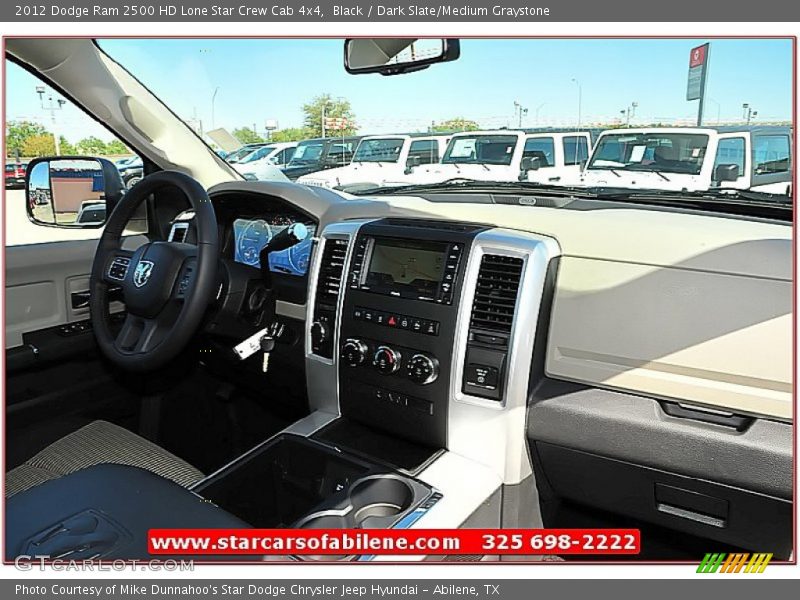 Black / Dark Slate/Medium Graystone 2012 Dodge Ram 2500 HD Lone Star Crew Cab 4x4