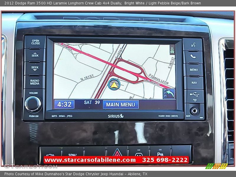 Bright White / Light Pebble Beige/Bark Brown 2012 Dodge Ram 3500 HD Laramie Longhorn Crew Cab 4x4 Dually