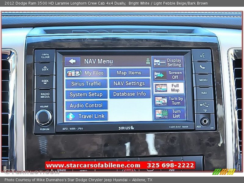 Bright White / Light Pebble Beige/Bark Brown 2012 Dodge Ram 3500 HD Laramie Longhorn Crew Cab 4x4 Dually