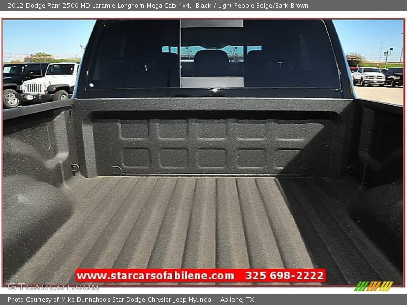 Black / Light Pebble Beige/Bark Brown 2012 Dodge Ram 2500 HD Laramie Longhorn Mega Cab 4x4