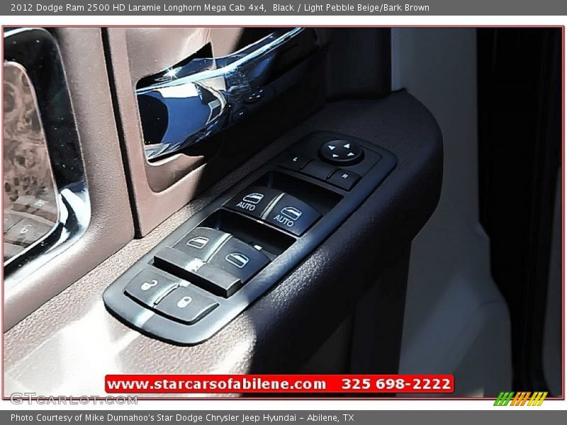 Black / Light Pebble Beige/Bark Brown 2012 Dodge Ram 2500 HD Laramie Longhorn Mega Cab 4x4