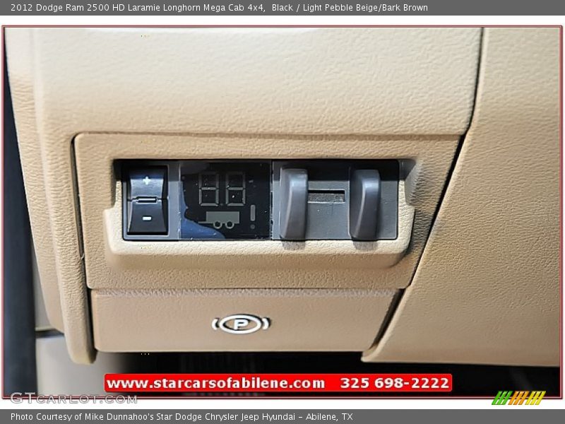 Black / Light Pebble Beige/Bark Brown 2012 Dodge Ram 2500 HD Laramie Longhorn Mega Cab 4x4