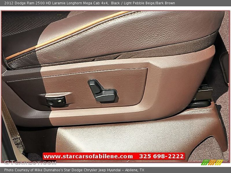 Black / Light Pebble Beige/Bark Brown 2012 Dodge Ram 2500 HD Laramie Longhorn Mega Cab 4x4