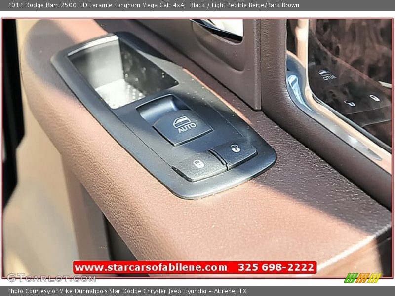 Black / Light Pebble Beige/Bark Brown 2012 Dodge Ram 2500 HD Laramie Longhorn Mega Cab 4x4