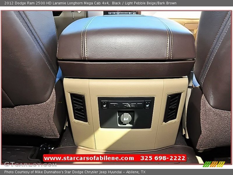 Black / Light Pebble Beige/Bark Brown 2012 Dodge Ram 2500 HD Laramie Longhorn Mega Cab 4x4