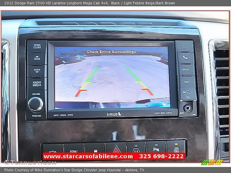 Black / Light Pebble Beige/Bark Brown 2012 Dodge Ram 2500 HD Laramie Longhorn Mega Cab 4x4