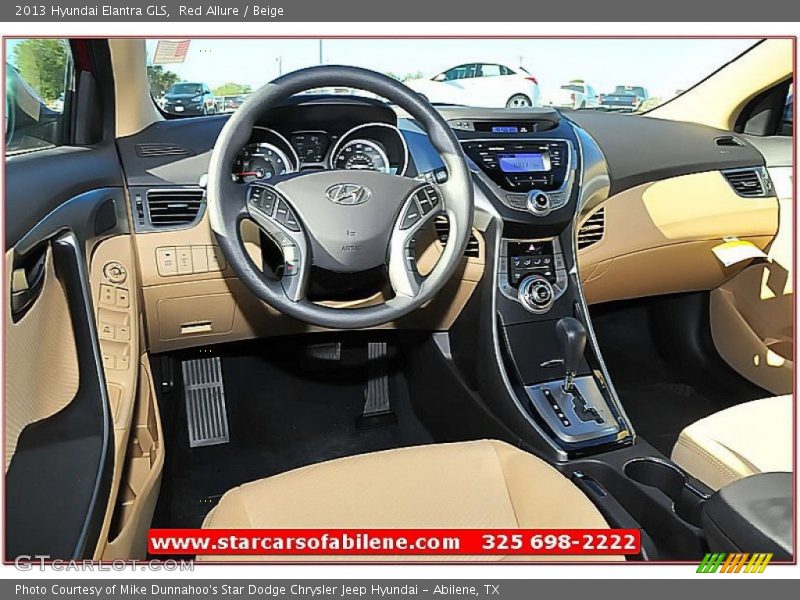 Red Allure / Beige 2013 Hyundai Elantra GLS