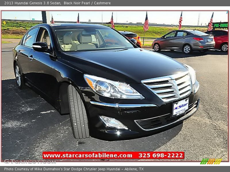 Black Noir Pearl / Cashmere 2013 Hyundai Genesis 3.8 Sedan